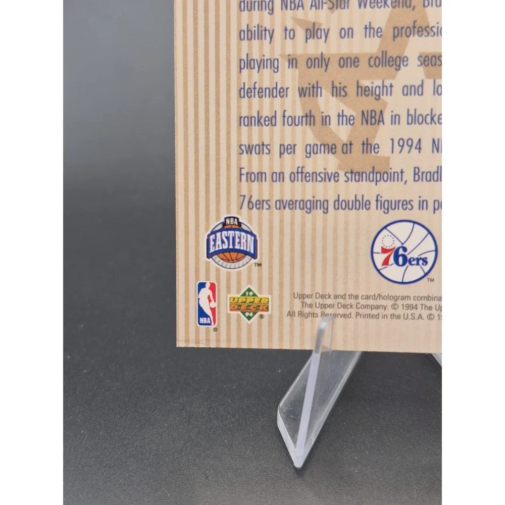 1993-94 Upper Deck Shawn Bradley #E14 Future NBA All-Star Die-Cut 76ers